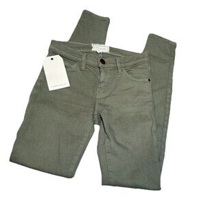 NWT CURRENT/ELLIOTT The Ankle Skinny army green women's fashion 70's size 24 WP6
